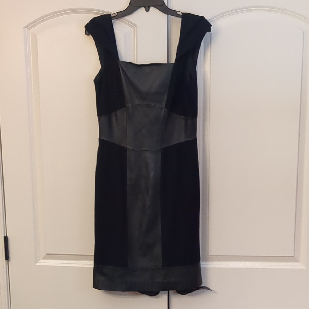 Antonio Melani Leather Panel Dress 6